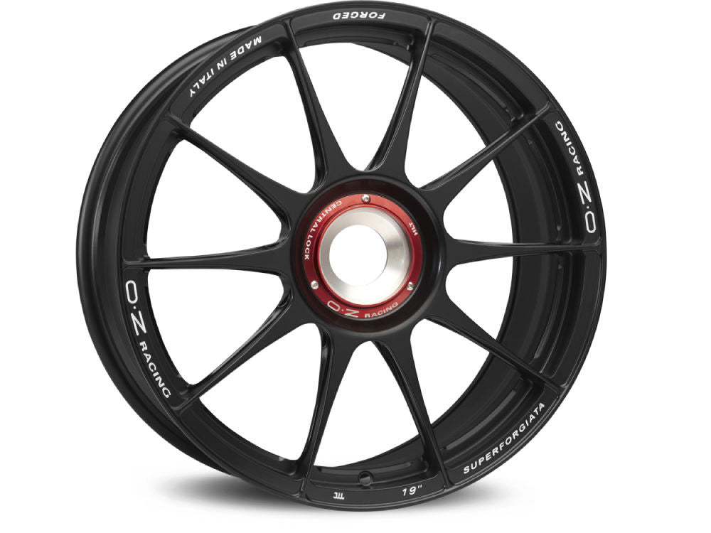 OZ Racing SUPERFORGIATA CL MATT BLACK CON SCRITTE DI FRESATURA 20x11 +35 10x112mm 81mm - Wheelwiz