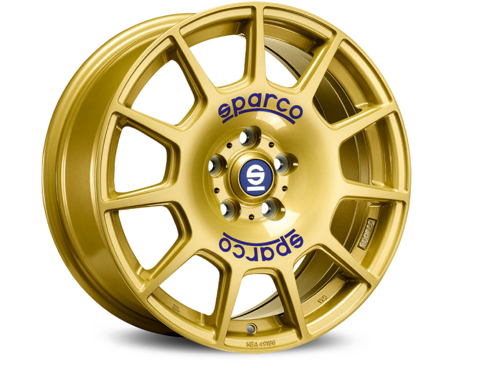 Sparco TERRA RACE GOLD BLUE LETTERING 18x8 +45 5x112mm 73mm