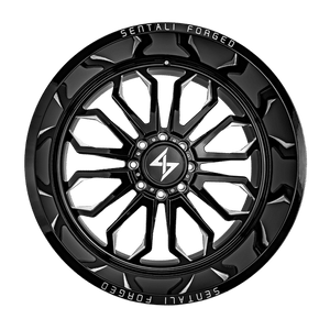 Sentali Forged SF-3 Gloss Black Milled 24x16 -99 6x135mm 0mm - WheelWiz