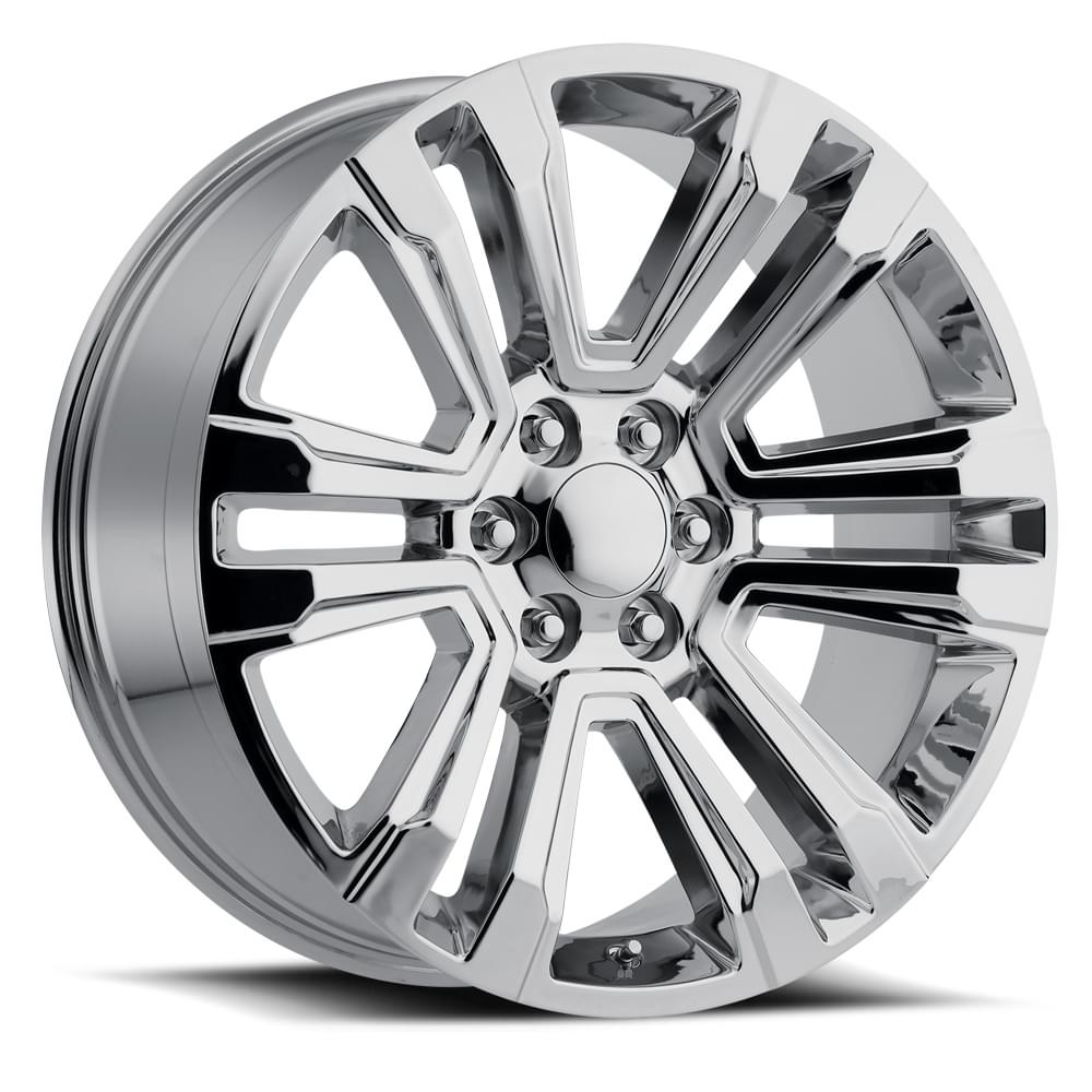 Factory Reproductions FR 72 Chrome 22x9 +24 6x139.7mm 78.1mm