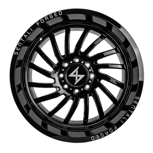 Sentali Forged SF-1 Gloss Black Milled 22x12 -44 5x127mm 0mm - WheelWiz