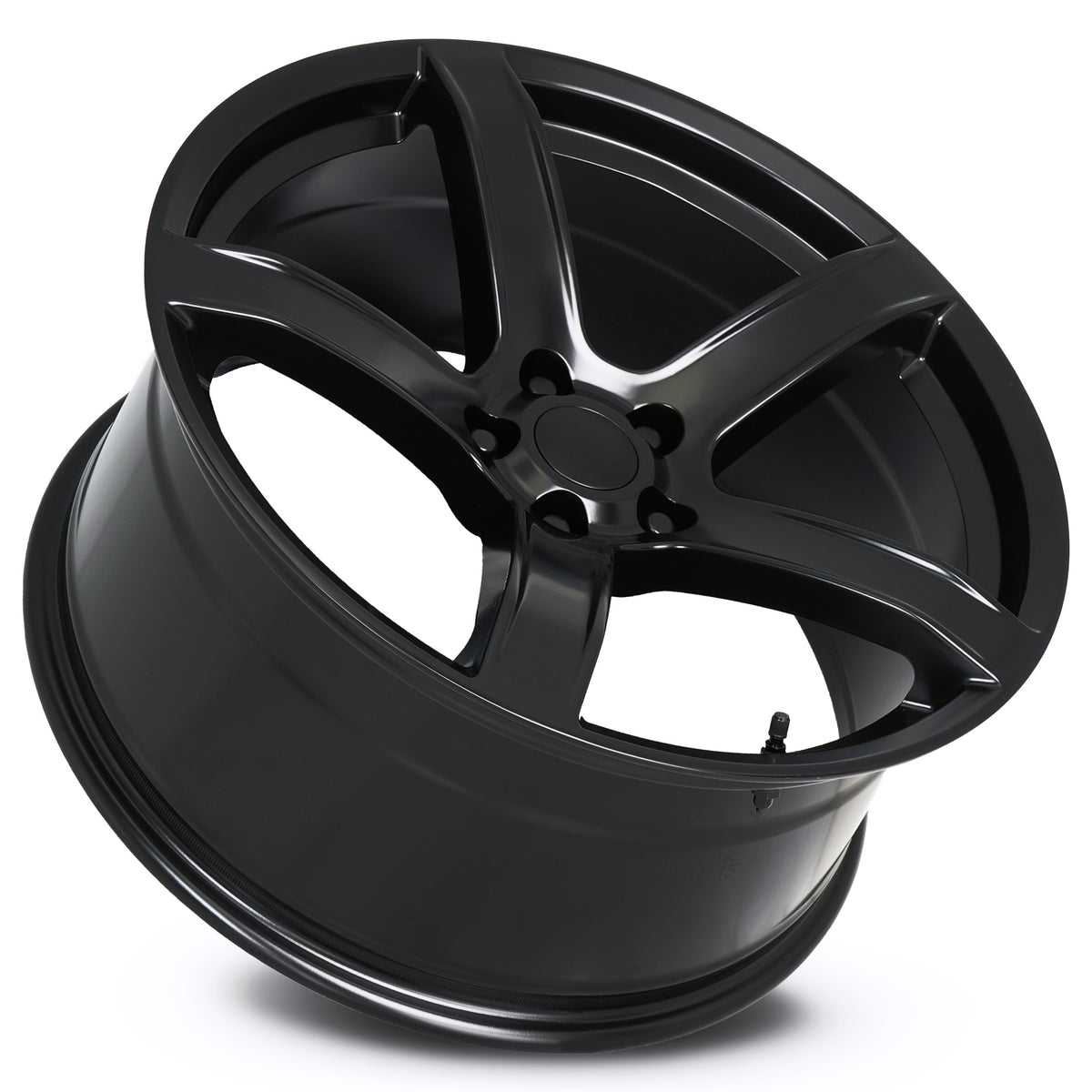 Factory Reproductions FR 77F Satin Black 20x9.5 +15 5x115mm 71.5mm