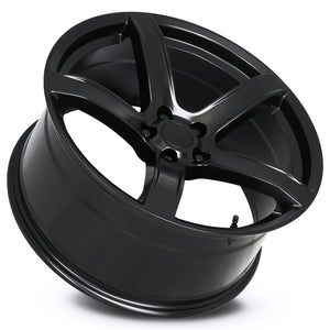 Factory Reproductions FR 77F Satin Black 20x9.5 +15 5x115mm 71.5mm
