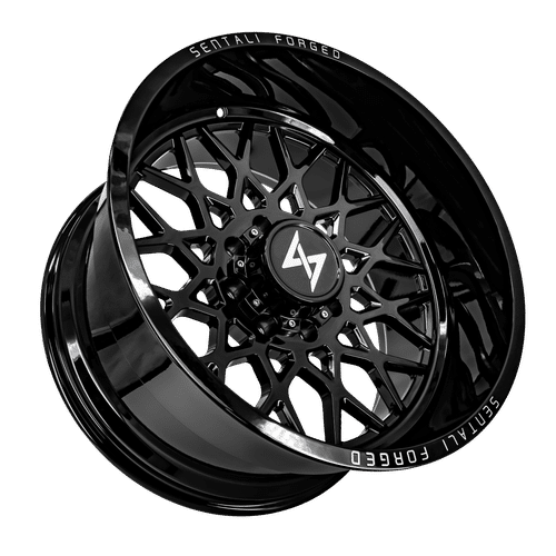 Sentali Forged SF-5 Gloss Black 24x16 -99 5x127mm 0mm - WheelWiz