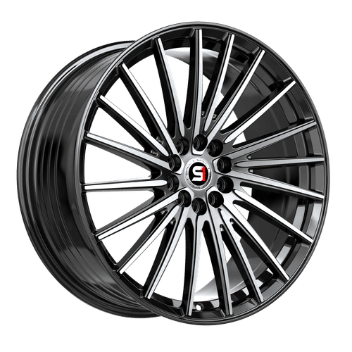 Spec-1 SP-68BM Gloss Black Machined 17x7.5 +42 5x110|5x114.3mm 73.1mm