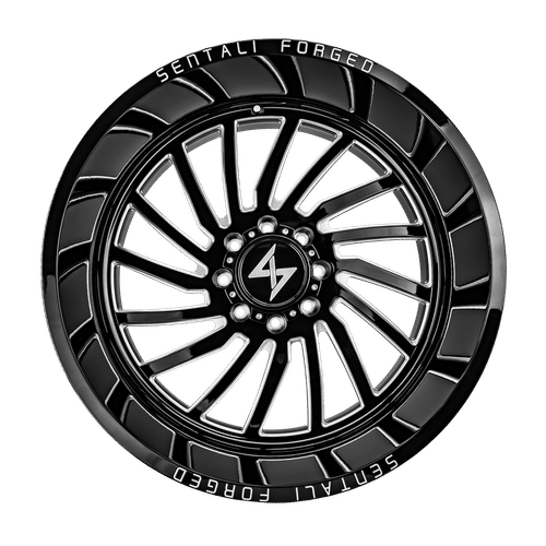 Sentali Forged SF-1 Gloss Black Milled 26x14 -76 5x139.7mm 0mm - WheelWiz