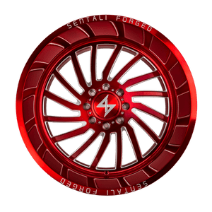 Sentali Forged SF-1 Red Milled 24x14 -76 8x170mm 0mm - WheelWiz