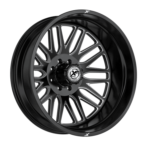 XF Off-Road XF-240GBML-R Gloss Black Milled 20x8.25 -202 10x225mm 170.1mm
