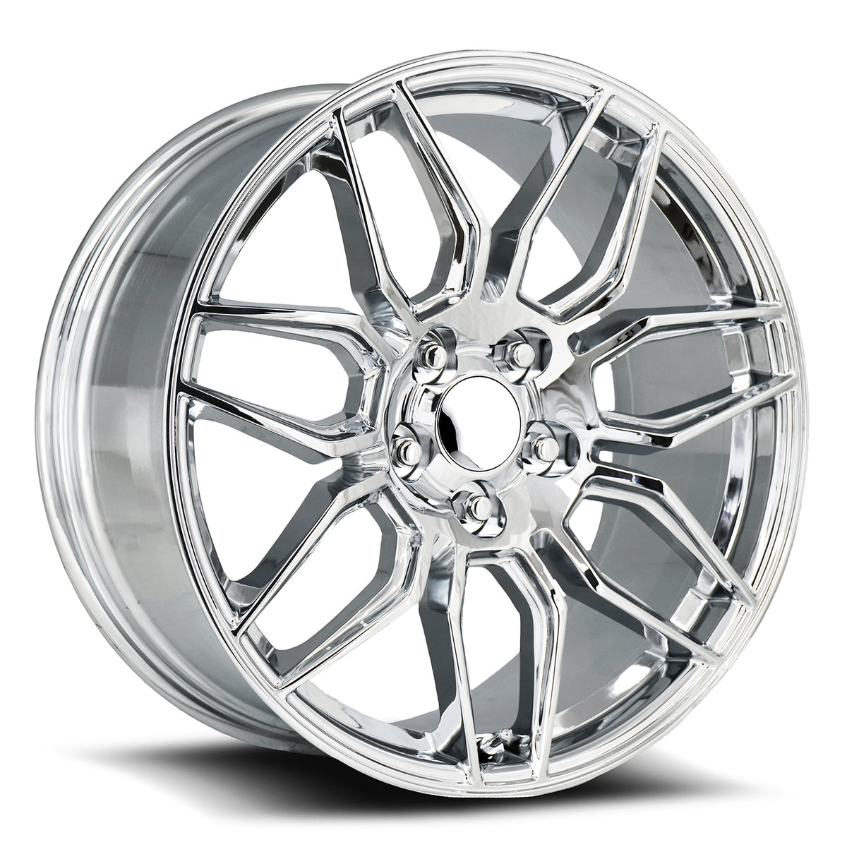 Factory Reproductions FR 401 Chrome 19x8.5 +38 5x120mm 66.9mm