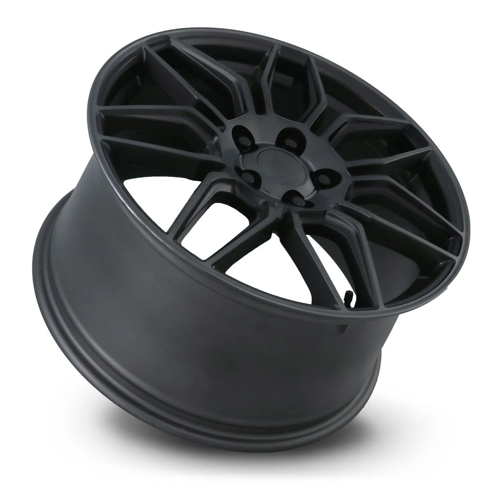 Factory Reproductions FR 401 Satin Titanium Grey Machine Face Wdark Clr 19x8.5 +56 5x120.65mm 70.3mm