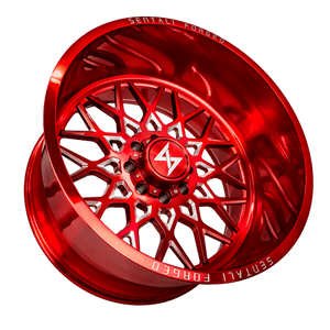 Sentali Forged SF-5 Red Milled 24x16 -99 5x127mm 0mm - WheelWiz