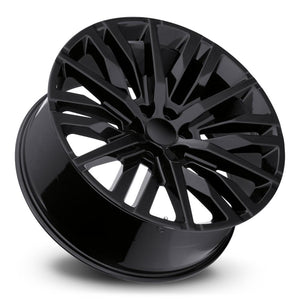 Factory Reproductions FR 97 Gloss Black 22x9 +28 6x139.7mm 78.1mm