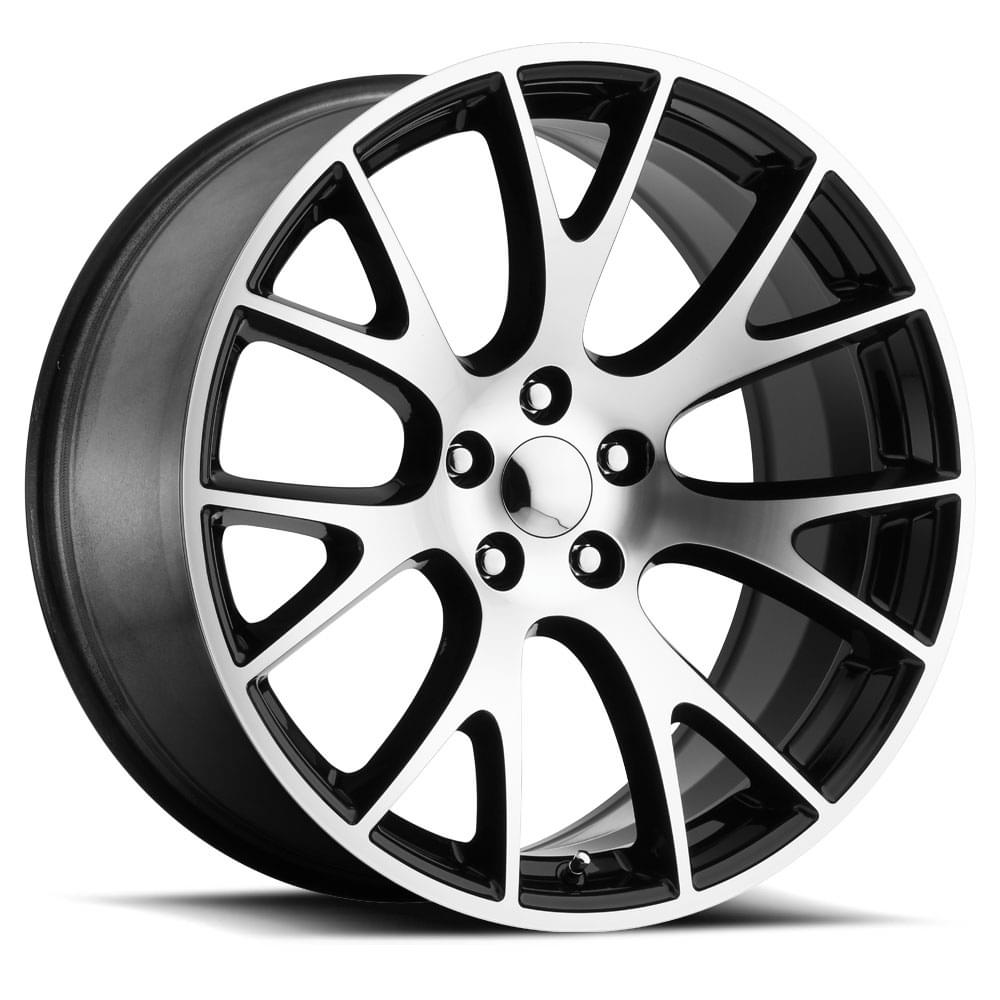 Factory Reproductions FR 70 Gloss Black Machine Face 20x9.5 +15 5x115mm 71.5mm