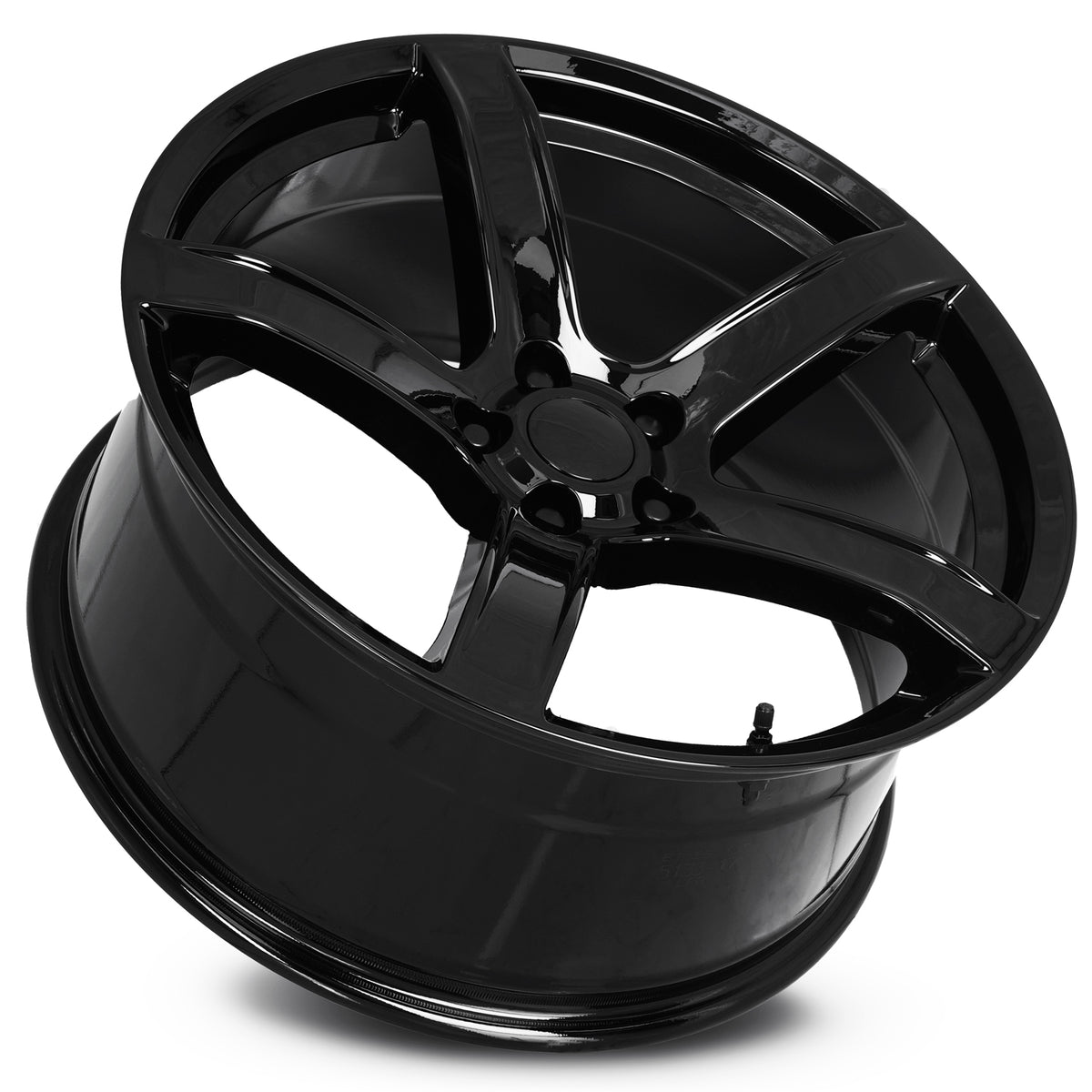 Factory Reproductions FR 77F Gloss Black 20x9.5 +15 5x115mm 71.5mm