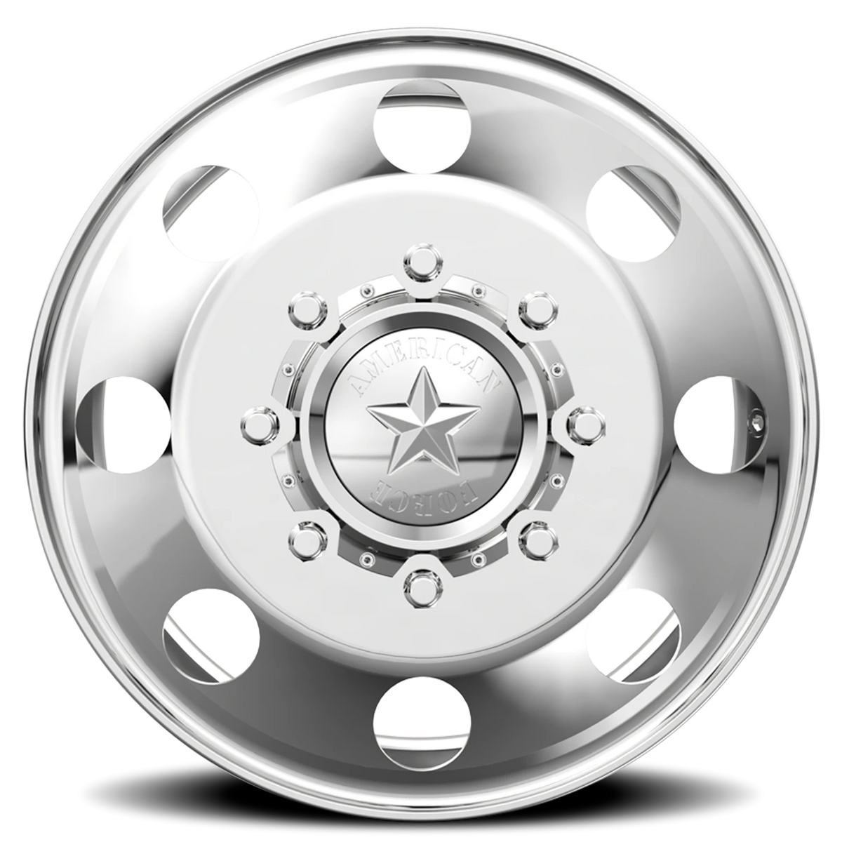 American Force 1 Classic DBO Polished 19.5x6.75 +141 8x165.1mm 122mm - Wheelwiz