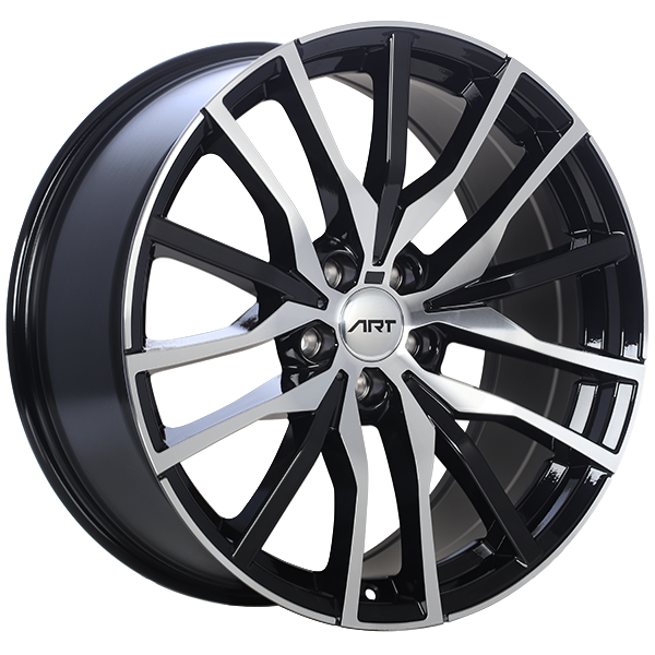 ART Replica REPLICA 188 Gloss Black - Machined Face 22x9.5 +37 5x112mm 66.6mm - Wheelwiz