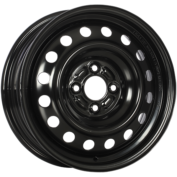 Steel Black E-Coating 16x6 +45 4x100mm 60.1mm - Wheelwiz