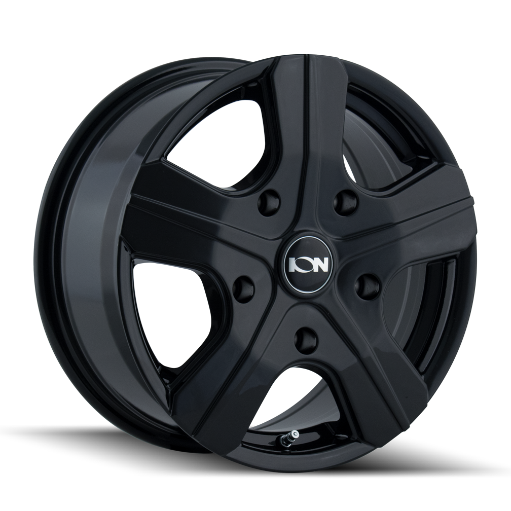 ION 101 Gloss black 16x7 +55 5x160mm 65.1mm - WheelWiz