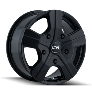 ION 101 Gloss black 16x7 +55 5x160mm 65.1mm - WheelWiz