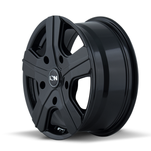 ION 101 Gloss black 16x7 +55 5x160mm 65.1mm - WheelWiz