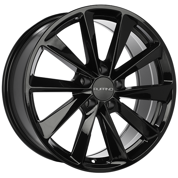 Ruffino REACTOR Gloss Black 18x8 +35 5x114.3mm 64.1mm - Wheelwiz