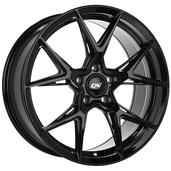 DAI GRAVITY Gloss Black 18x8 +42 5x114.3mm 73.1mm - Wheelwiz