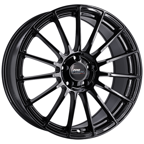 720Form FF5 Gloss Black 19x8.5 +45 5x112mm 66.6mm - Wheelwiz