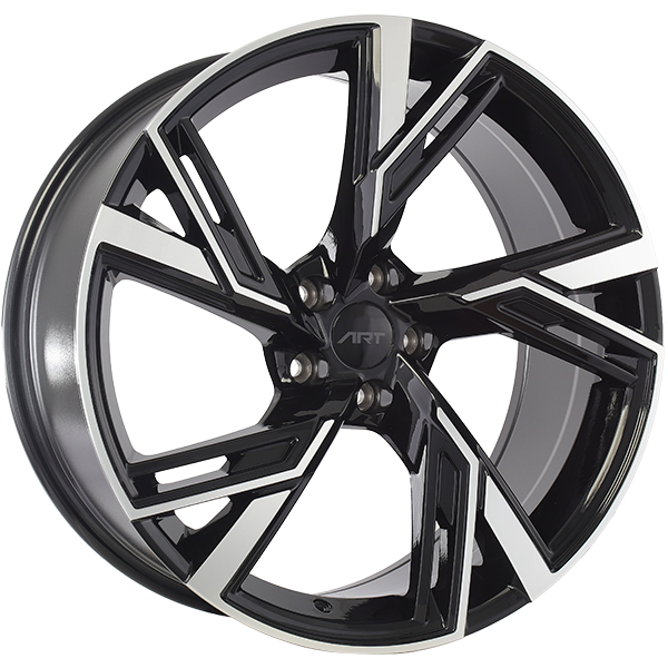 ART Replica REPLICA 230 Gloss Black - Machined Face 20x9 +25 5x112mm 66.5mm - Wheelwiz