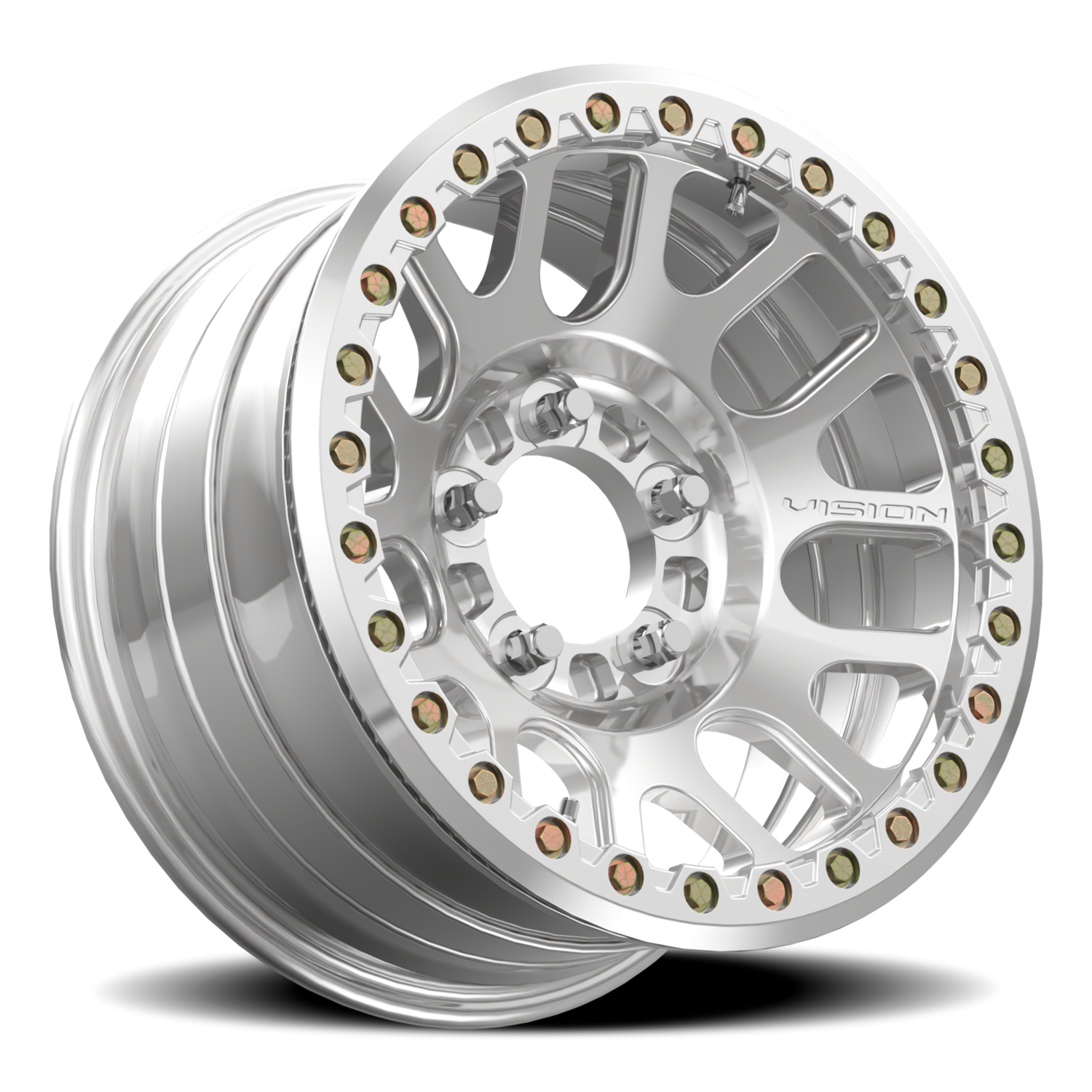 Vision Wheel 111BL Polished 17x9 -12 5x139.7mm 108mm - Wheelwiz