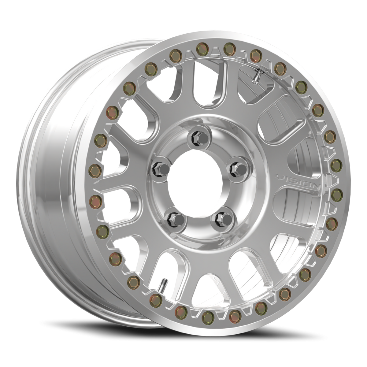 Vision Wheel 111BL Polished 17x9 +26 5x139.7mm 108mm - Wheelwiz