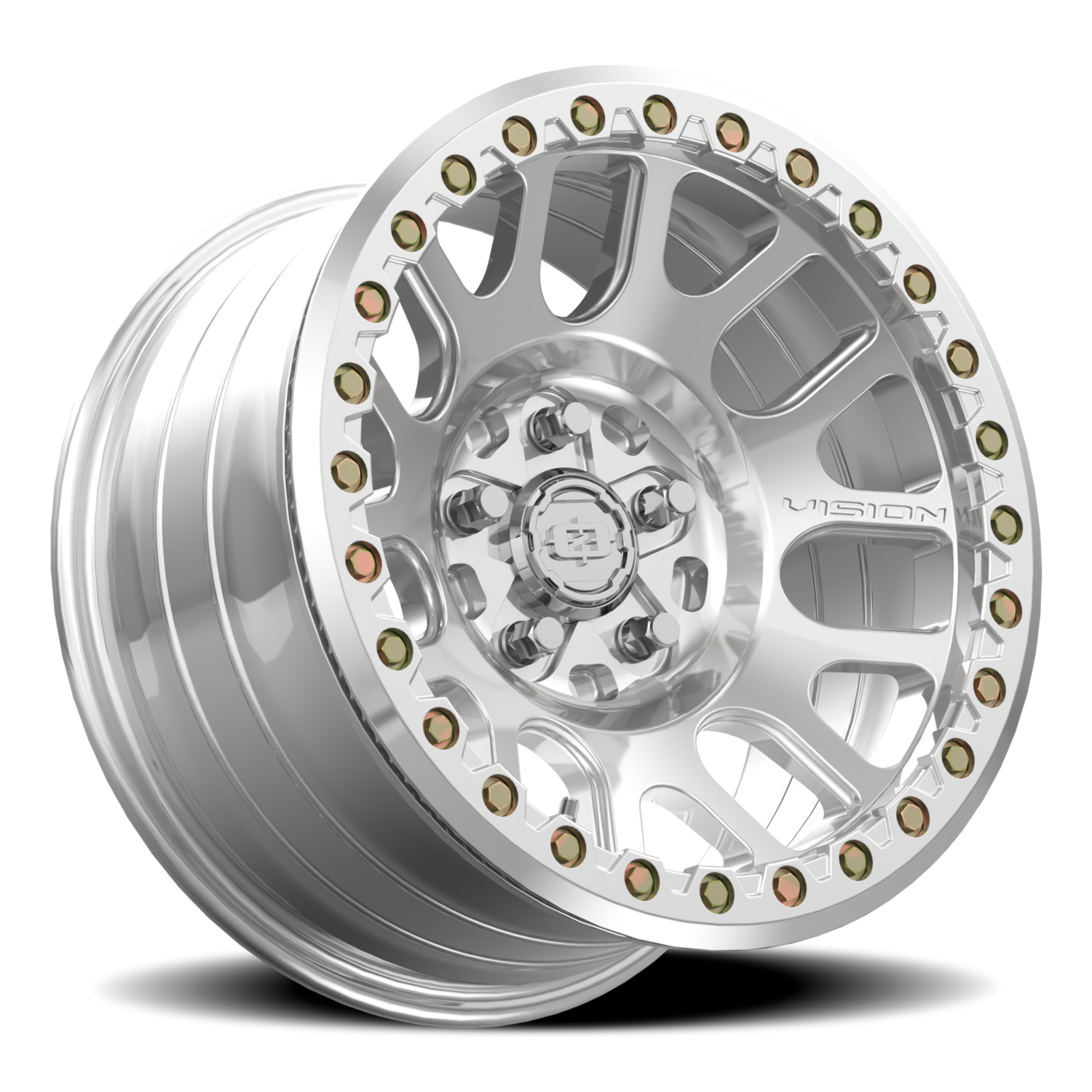 Vision Wheel 111BL Polished 17x9 -12 5x127mm 83mm - Wheelwiz