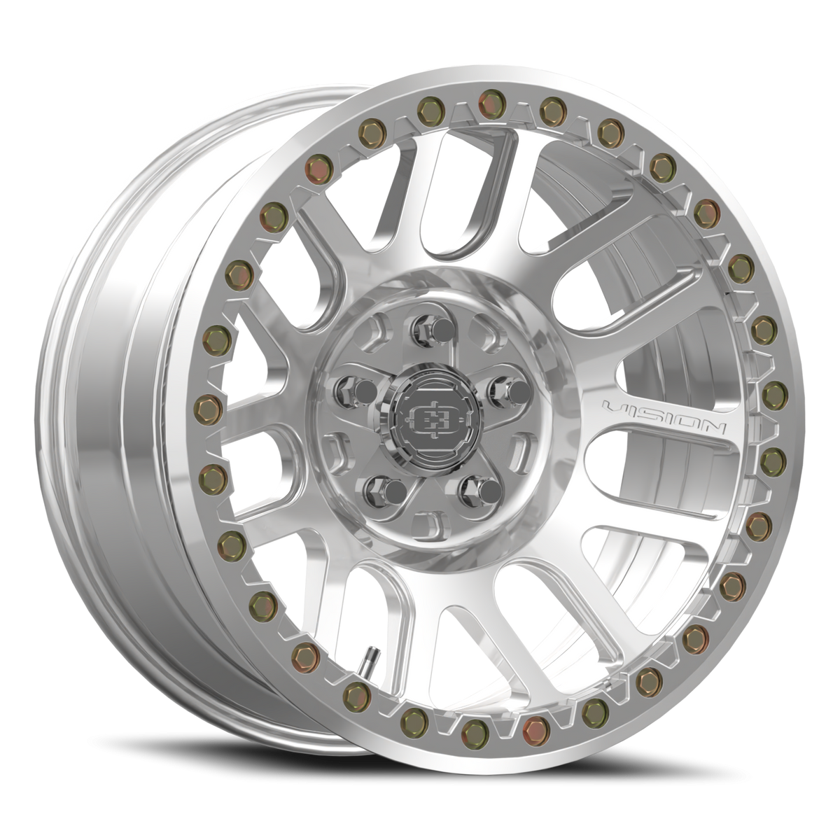 Vision Wheel 111BL Polished 18x9 -12 5x127mm 83mm - Wheelwiz