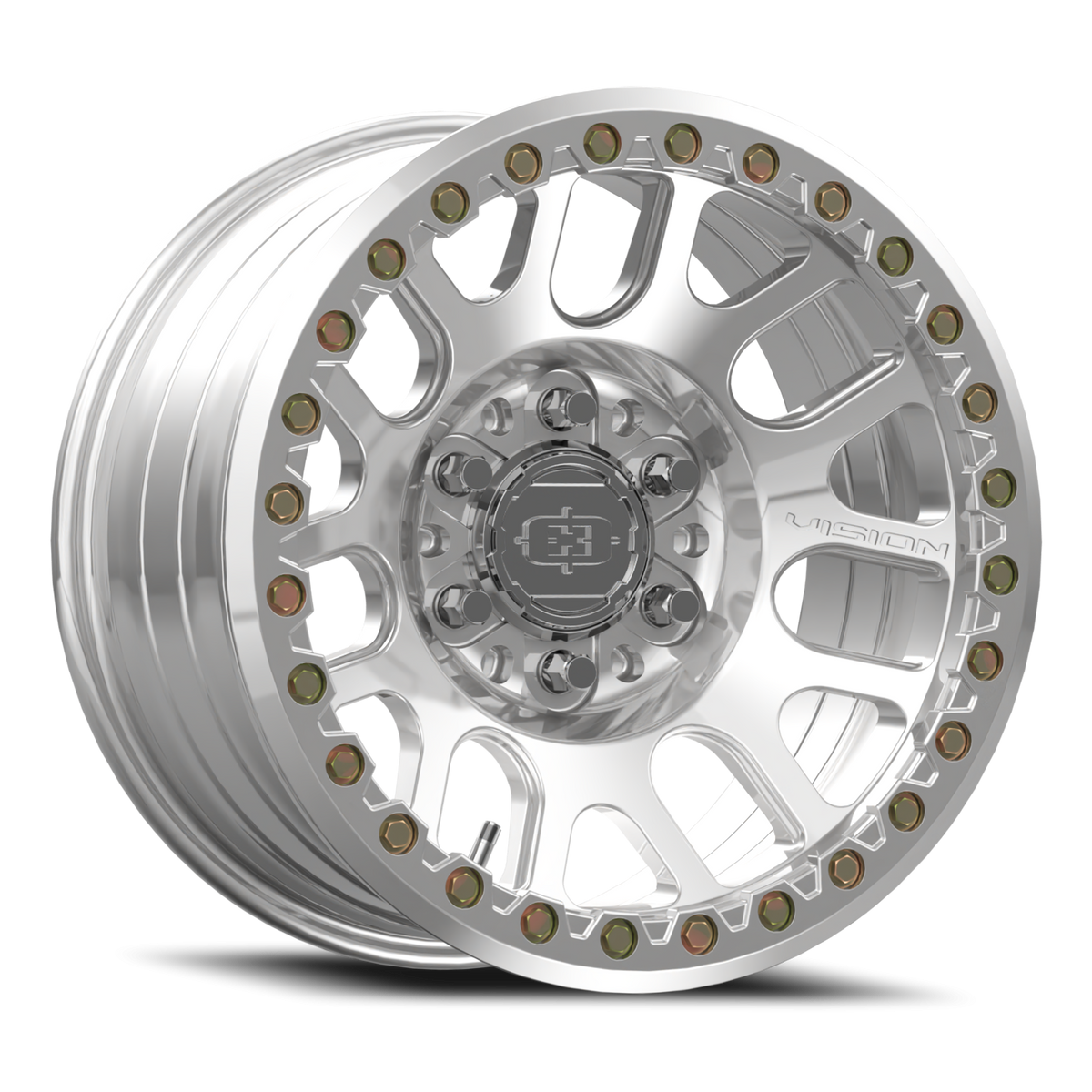 Vision Wheel 111BL Polished 17x9 -12 6x139.7mm 108mm - Wheelwiz