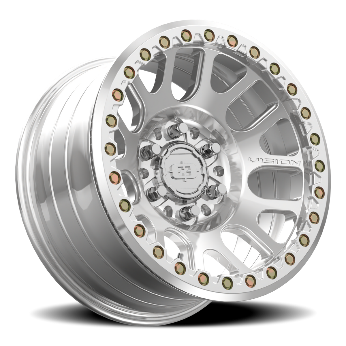Vision Wheel 111BL Polished 17x9 -12 6x139.7mm 108mm - Wheelwiz