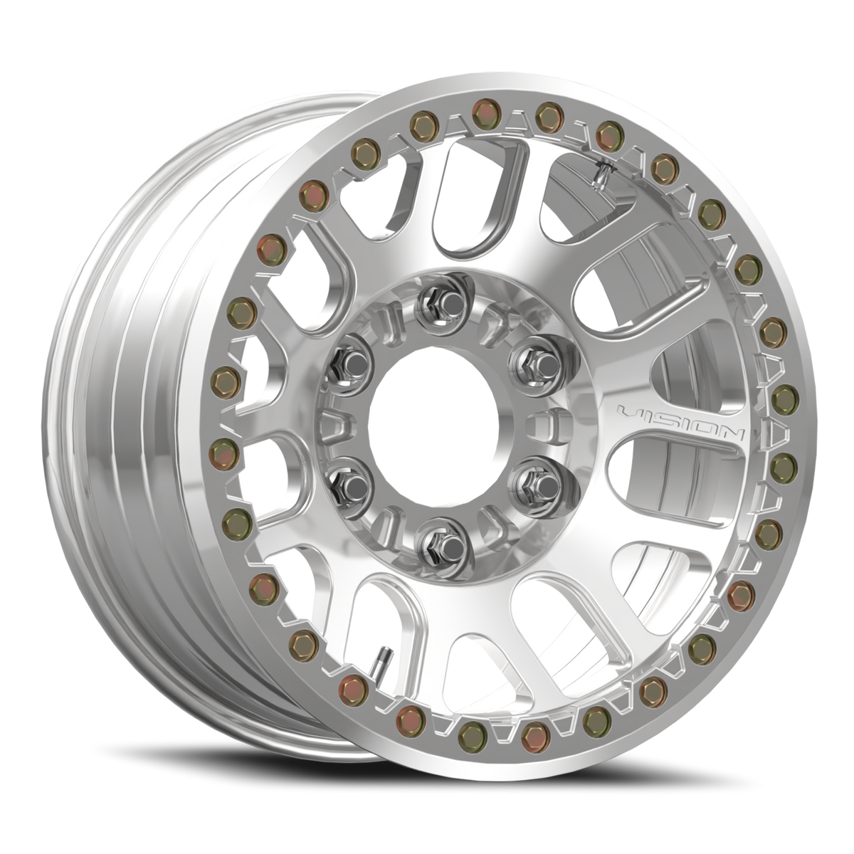 Vision Wheel 111BL Polished 17x9 -12 6x165.1mm 110mm - Wheelwiz