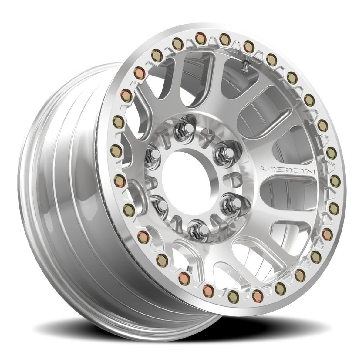 Vision Wheel 111BL Polished 17x9 -12 6x165.1mm 110mm - Wheelwiz