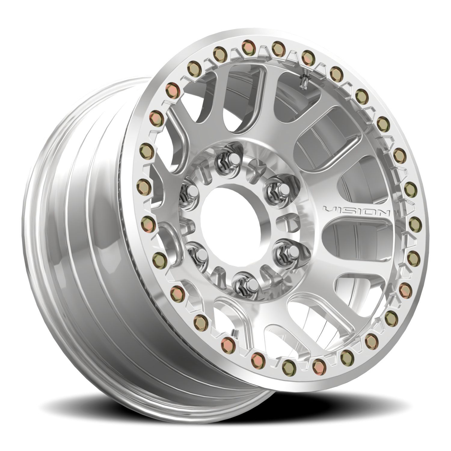 Vision Wheel 111BL Polished 17x9 -12 6x165.1mm 110mm - Wheelwiz