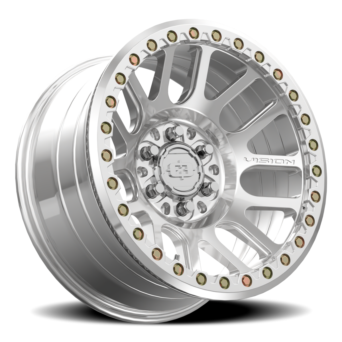 Vision Wheel 111BL Polished 18x9 -12 6x139.7mm 108mm - Wheelwiz