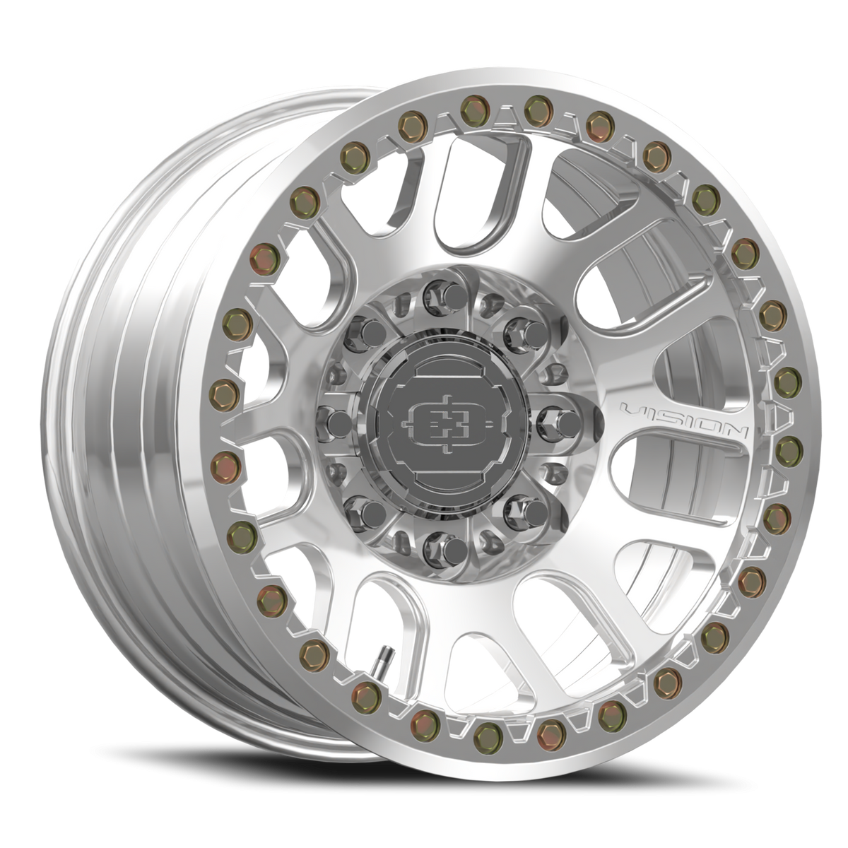 Vision Wheel 111BL Polished 17x9 -12 8x170mm 130.8mm - Wheelwiz
