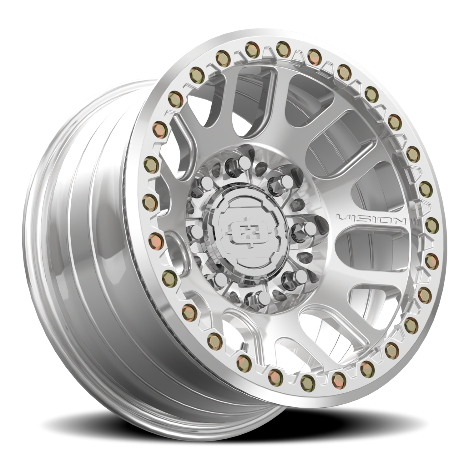 Vision Wheel 111BL Polished 17x9 -12 8x165.1mm 130.8mm - Wheelwiz