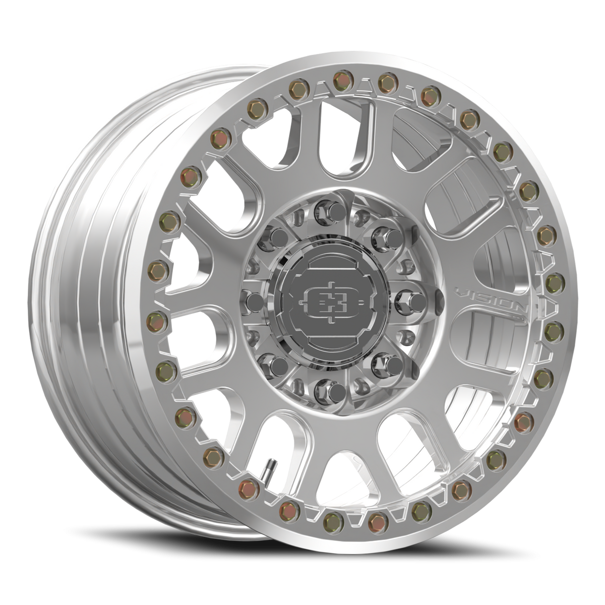Vision Wheel 111BL Polished 17x9 +26 8x165.1mm 130.8mm - Wheelwiz