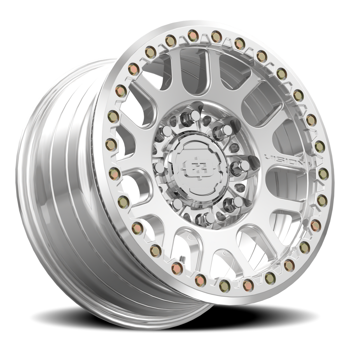 Vision Wheel 111BL Polished 17x9 +26 8x165.1mm 130.8mm - Wheelwiz