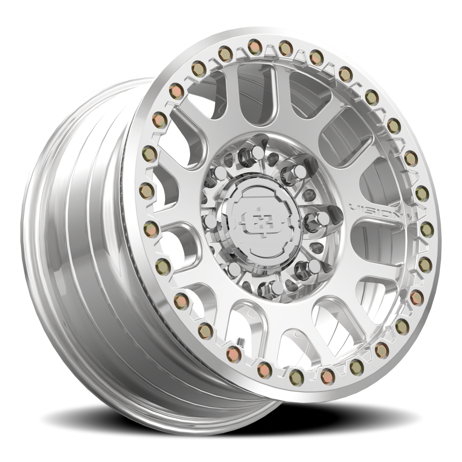 Vision Wheel 111BL Polished 17x9 +26 8x165.1mm 130.8mm - Wheelwiz