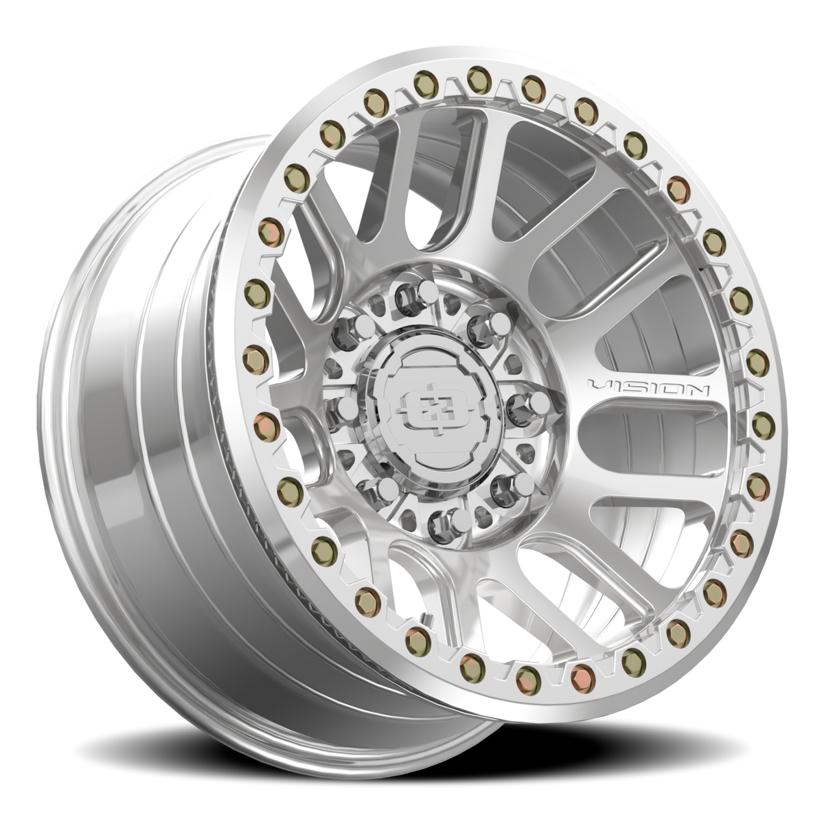 Vision Wheel 111BL Polished 18x9 -12 8x170mm 130.8mm - Wheelwiz