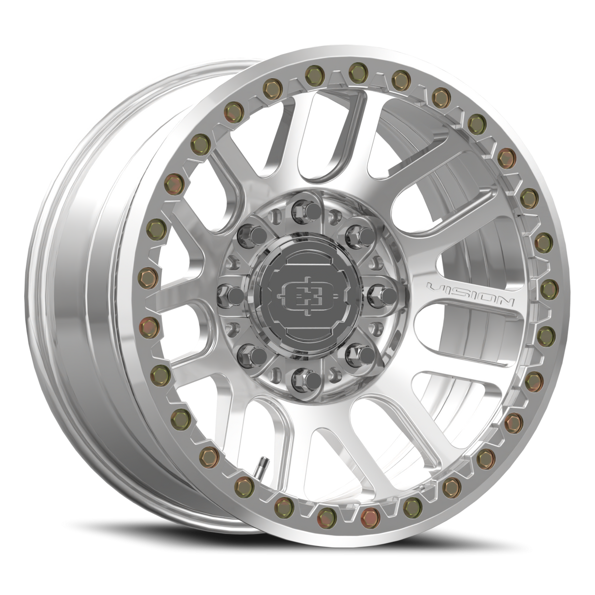 Vision Wheel 111BL Polished 18x9 -12 8x165.1mm 130.8mm - Wheelwiz