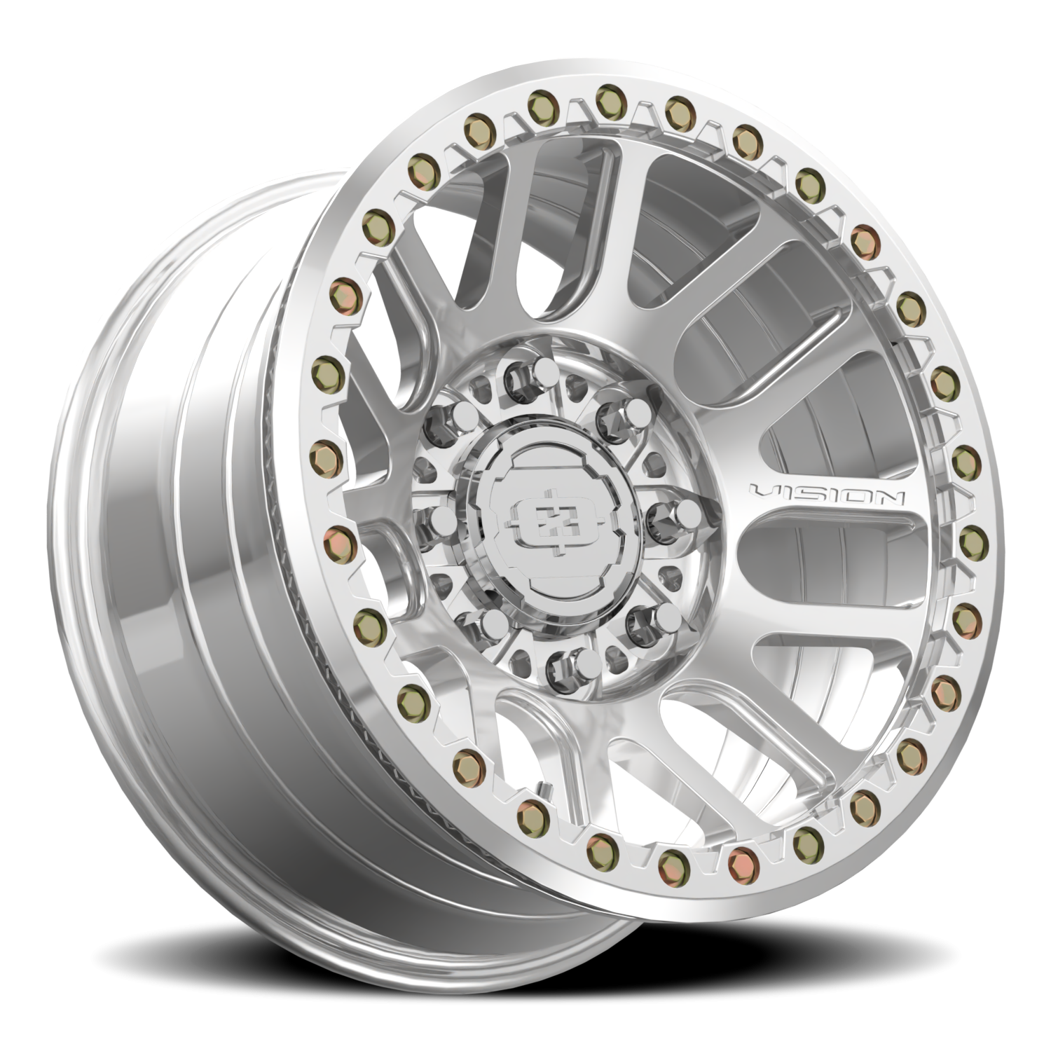 Vision Wheel 111BL Polished 18x9 -12 8x165.1mm 130.8mm - Wheelwiz