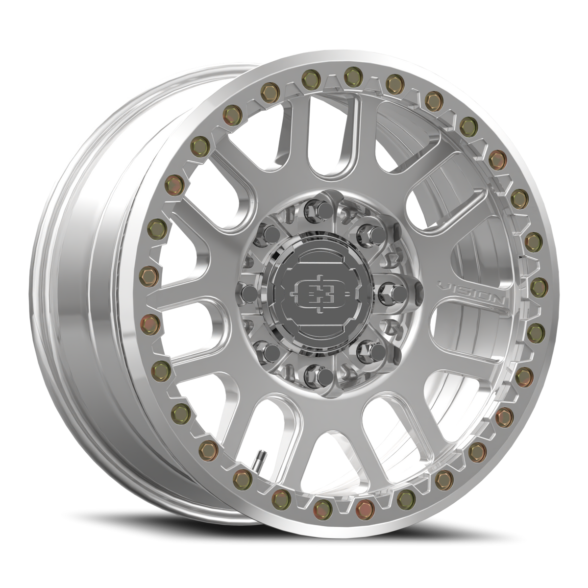 Vision Wheel 111BL Polished 18x9 +26 8x165.1mm 130.8mm - Wheelwiz