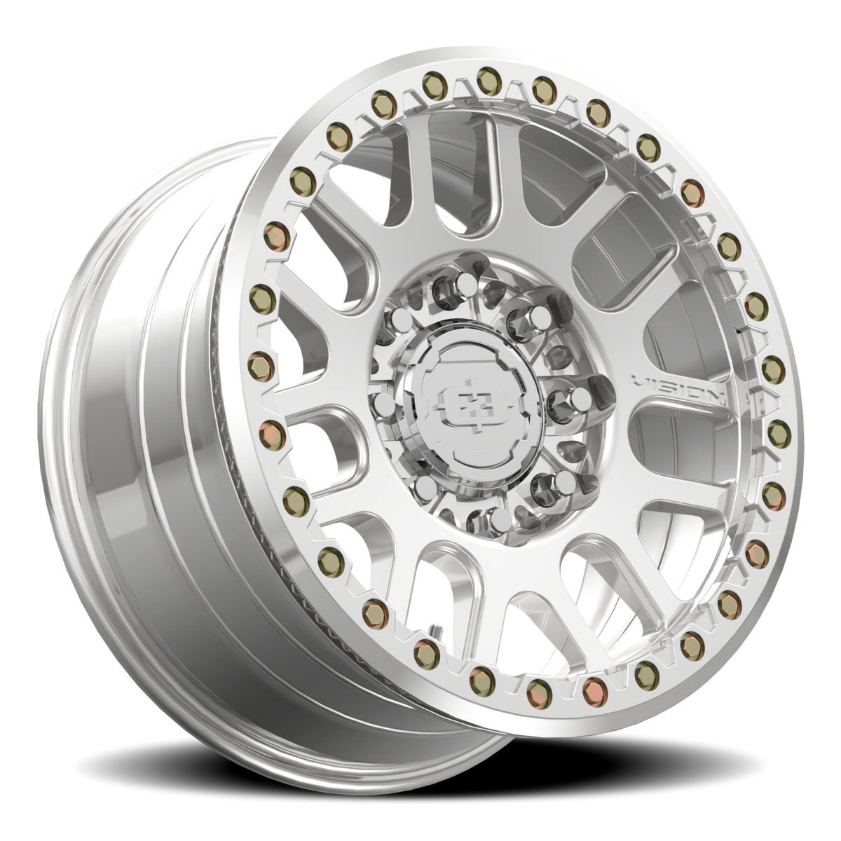 Vision Wheel 111BL Polished 18x9 +26 8x165.1mm 130.8mm - Wheelwiz