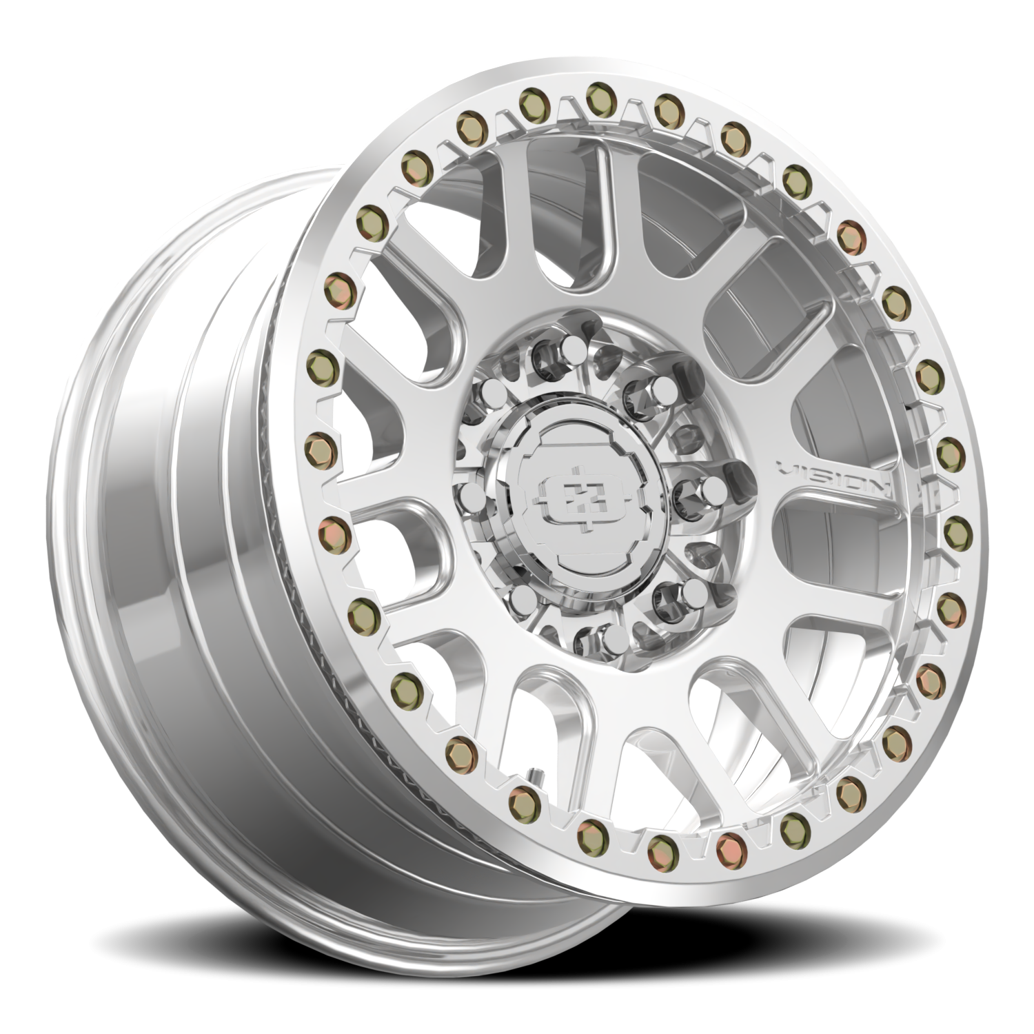 Vision Wheel 111BL Polished 18x9 +26 8x165.1mm 130.8mm - Wheelwiz