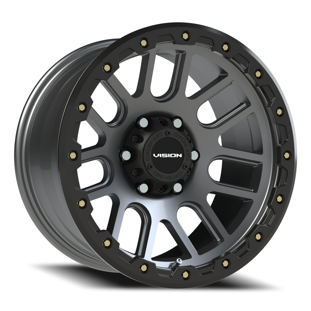Vision Wheel 111 Gunmetal 17x9 -12 6x139.7mm 106.2mm - Wheelwiz